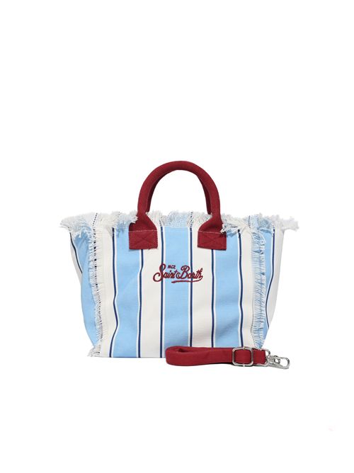 Borsa Colette Beach Stripes in canvas con fantasia a righe Mc2 Saint Barth | COL000100938L